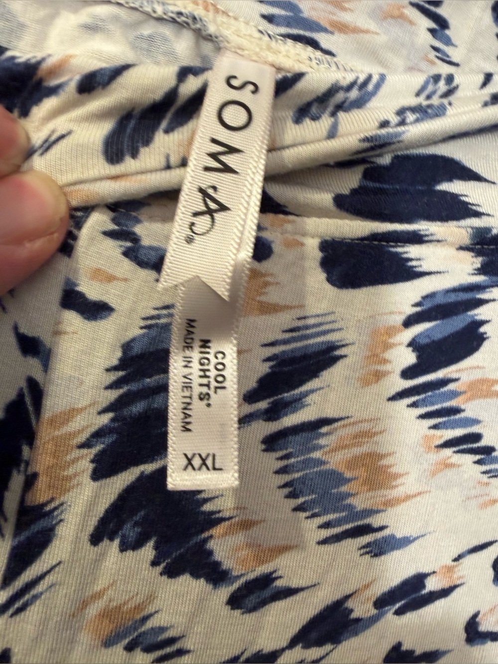 Soma Cool Nights Animal Print Pajama Lounge Pants - Picture 2 of 5
